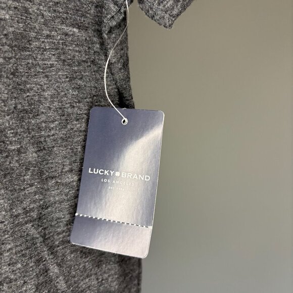 LUCKY BRAND NEW Mystical Tee Womens XS Gray Pink Short Sleeve retail $39 - Picture 5 of 6